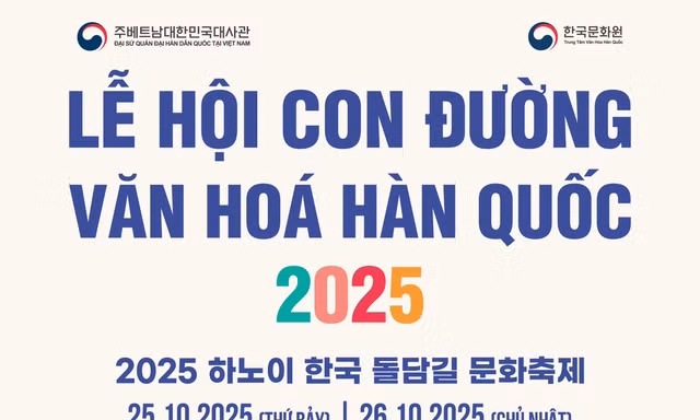 Lễ hội Con đường văn hoá Hàn Quốc 2025 lần thứ 4 tại Hà Nội diễn ra ở địa điểm nào?