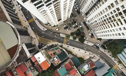 Cận cảnh 'đường cong mềm mại' vừa thông xe, gỡ điểm nóng giao thông vùng lõi Vĩnh Tuy