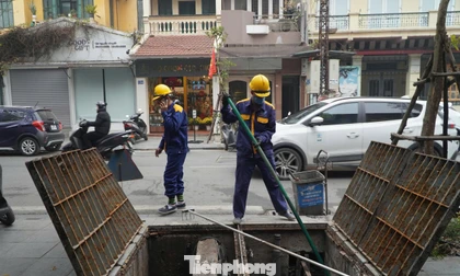 Cận cảnh bể ngầm chống ngập dưới lòng đất ở Hà Nội