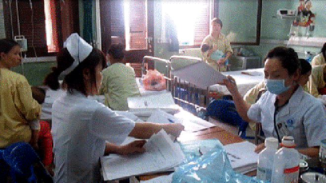 Căn phòng nơi bé An Phú đang được điều trị.