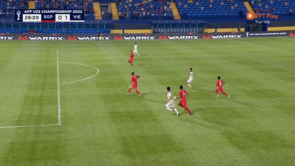 Ghi 7 bàn thắng, U23 Việt Nam đại phá U23 Singapore ảnh 4 Ghi 7 bàn thắng, U23 Việt Nam đại phá U23 Singapore ảnh 4