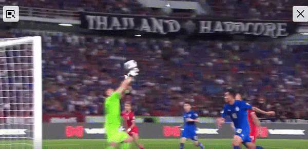 Thái Lan ghi bàn thứ 3 ở phút 79 Thái Lan ghi bàn thứ 3 ở phút 79