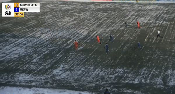 Một trong số 8 bàn thắng của Abdish Ata trước Merw