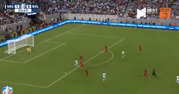 Pha ghi bàn của Nunez trong trận