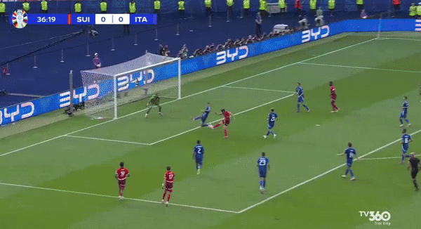 Bàn thắng của Freuler được thực hiện sau 31 đường chuyền