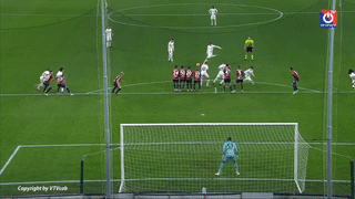 Chiêm ngưỡng siêu phẩm đá phạt của Ibrahimovic giúp Milan giành chiến thắng