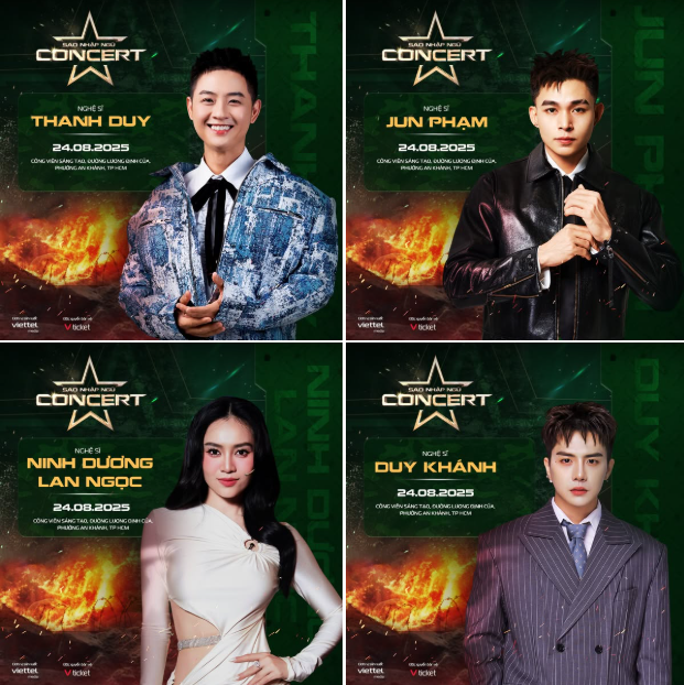 Trên trang cá nhân, Duy Khánh nghiêm túc: "Báo cáo các đồng chí, tôi sẽ có mặt trong concert Sao Nhập Ngũ vào ngày 24/8 sắp tới". Trong khi đó, Lan Ngọc thông báo: "Tôi đã sẵn sàng". screenshot-2025-07-31-194553.png
