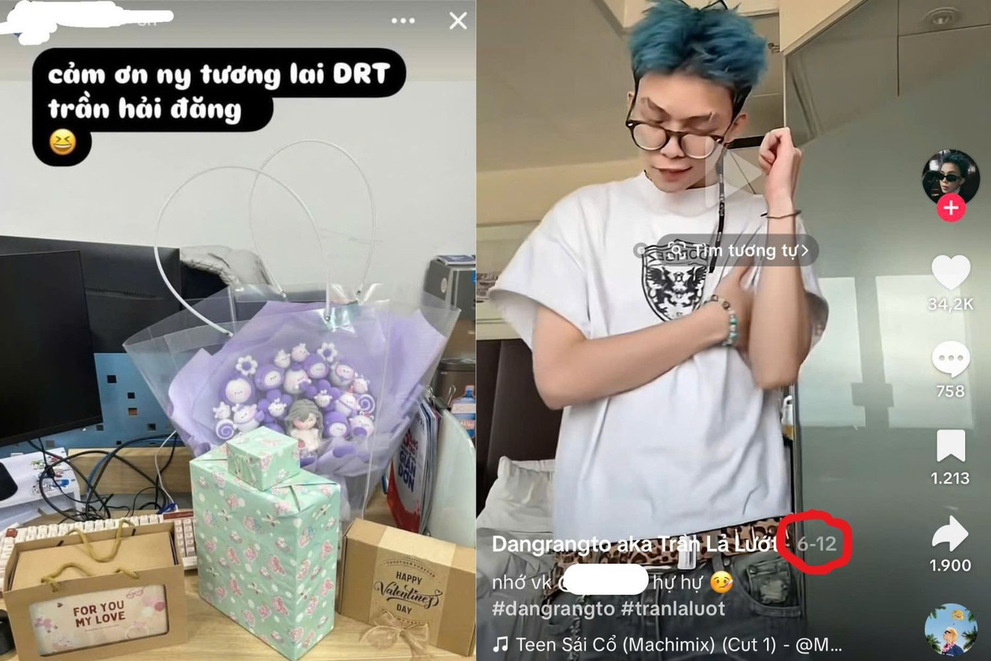 Cô gái được cho là bạn gái mới đăng story vào ngày Valentine 14/2 gọi nam rapper là người yêu tương lai, trong khi ngày 12/6 Dangrangto vẫn tương tác với bạn gái cũ. thiet-ke-chua-co-ten-2025-07-25t235833757.jpg