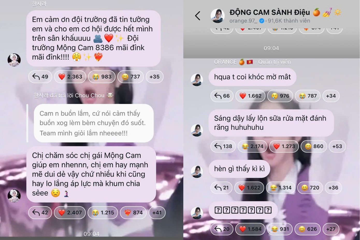 Han Sara gửi lời cảm ơn đến đội trưởng Orange, nhắn nhủ các chị em chăm sóc “Mộng Cam”. thiet-ke-chua-co-ten-2025-07-20t162300023.jpg