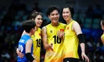Vắng Bích Tuyền (giữa) sẽ ảnh hưởng tới sức mạnh của đội tuyển bóng chuyền nữ Việt Nam.