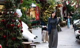 Bạn trẻ Thủ đô nườm nượp đến check in Giáng sinh trong con ngõ nhỏ chưa đầy 100m
