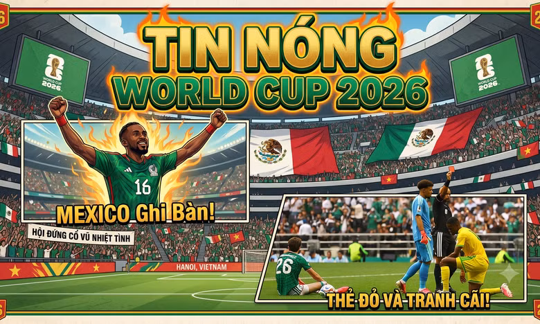 TIN NÓNG WORLD CUP 2026: Mexico hạ gục Nam Phi 2-0, trận khai mạc gây tranh cãi nhất lịch sử!