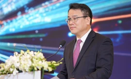 Thứ trưởng Bộ Tài chính Trần Quốc Phương phát biểu tại chương trình.