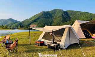 Những điểm cắm trại lý tưởng quanh Hà Nội dịp Tết 