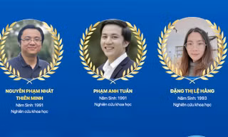 Ba nhà khoa học trẻ vào đề cử 'Gương mặt trẻ Việt Nam tiêu biểu' 2025