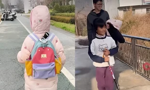 Bé gái 8 tuổi ở Trung Quốc đi bộ hơn 120 km về quê ăn Tết