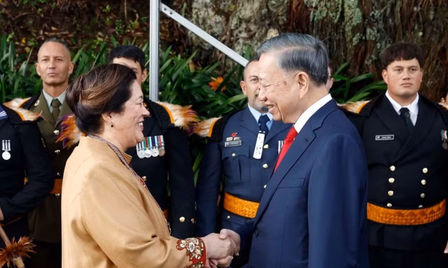 Lễ đón Tổng Bí thư, Chủ tịch nước thăm cấp Nhà nước tới New Zealand