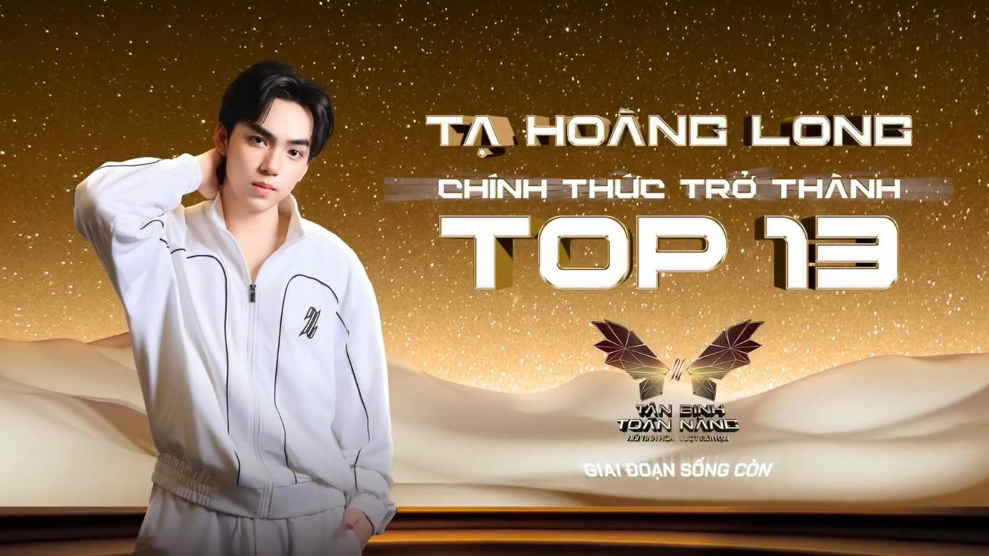 Long Hoàng chính thức được "hồi sinh" trong Top 13. Nguồn ảnh: Fanpage Long Hoàng's No.1 Supporter. 518250217-122131386848824969-6121120656845019387-n-1.jpg