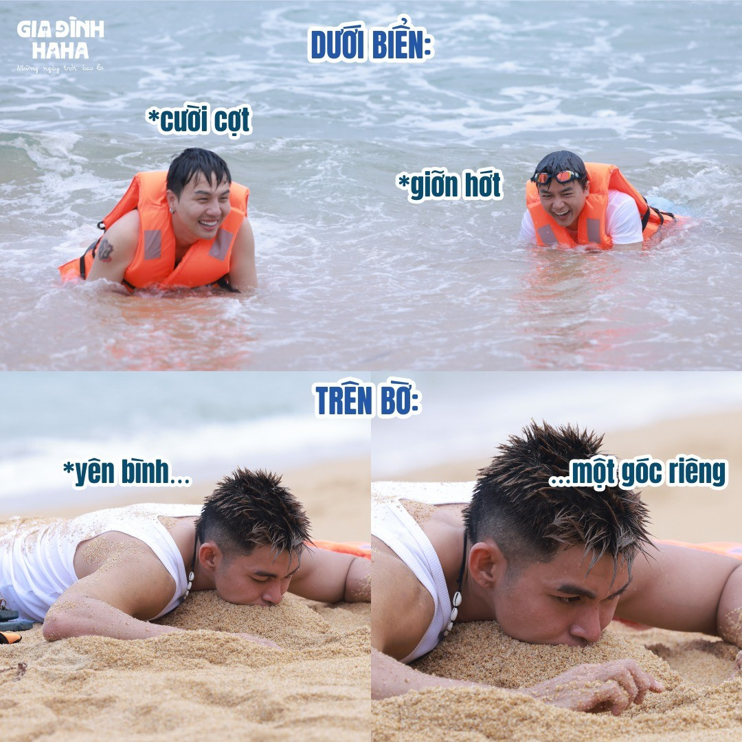 Cặp “anh cả Thuận” - “út Khánh” sơ hở là “tạo meme” trong tập 5 Gia Đình Haha. Nguồn ảnh: BTC. 518272755-122144124902757427-475521179174658715-n.jpg