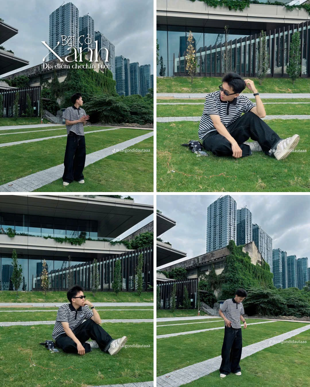 Thảm cỏ xanh mướt tại công viên Ga Ba Son đang là điểm check-in thu hút nhiều bạn trẻ. Ảnh: @saigondidautaaa e16ae2e495c41c9a45d5.jpg
