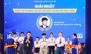 Hà Nội trao thưởng cho 223 thí sinh đoạt giải tài năng tin học trẻ quốc tế
