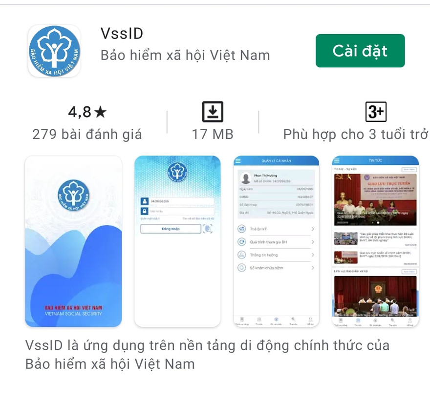 Ứng dụng VssID đã có trên 15 triệu tài khoản