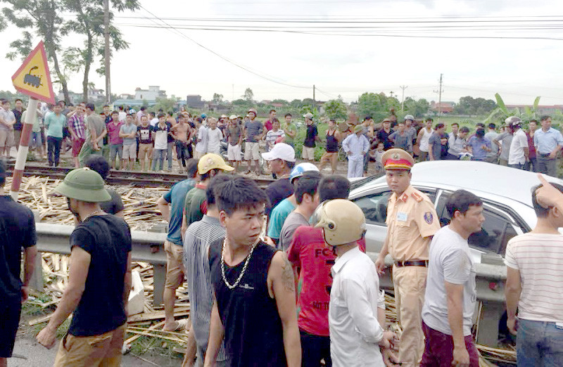 Hiện trường vụ tai nạn. Ảnh: BGT.