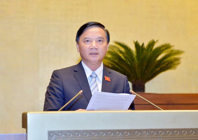 Chủ nhiệm Uỷ ban Pháp luật Nguyễn Khắc Định. Ảnh Như Ý