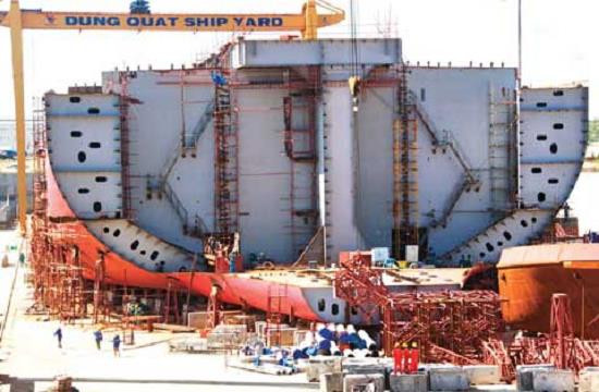 Công ty TNHH MTV Công nghiệp tàu thủy Dung Quất (Công ty DQS) tổng nợ 7 nghìn tỷ đồng