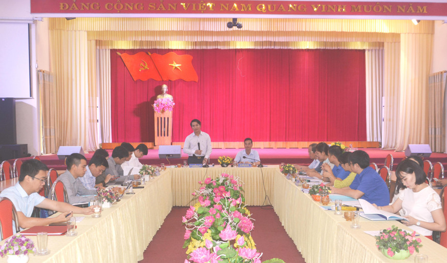 Anh Nguyễn Ngọc Lương, Bí thư T.Ư Đoàn, Chủ tịch Hội đồng Đội T.Ư làm việc duyệt ĐH Hội LHTN Việt Nam lần thứ V, nhiệm kỳ 2019 - 2024.