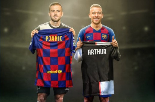 Miralem Pjanic và Arthur sẽ đổi chỗ cho nhau trong ít ngày tới.