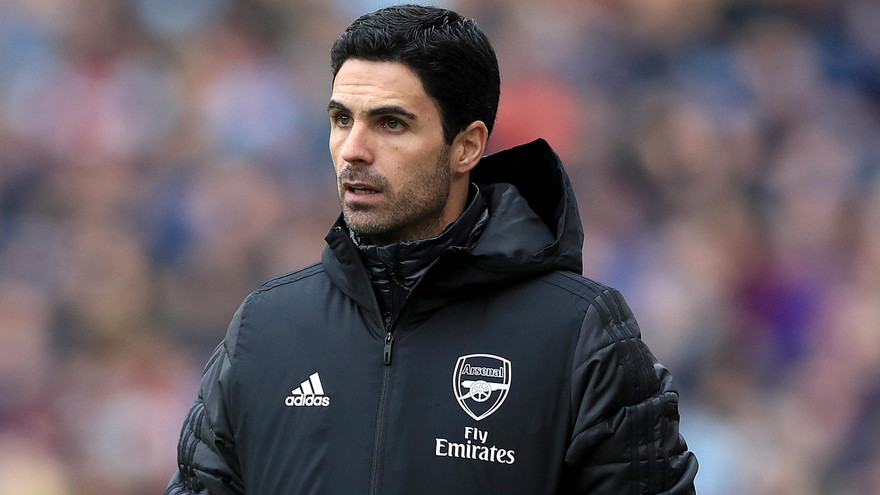 HLV Mikel Arteta của Arsenal.