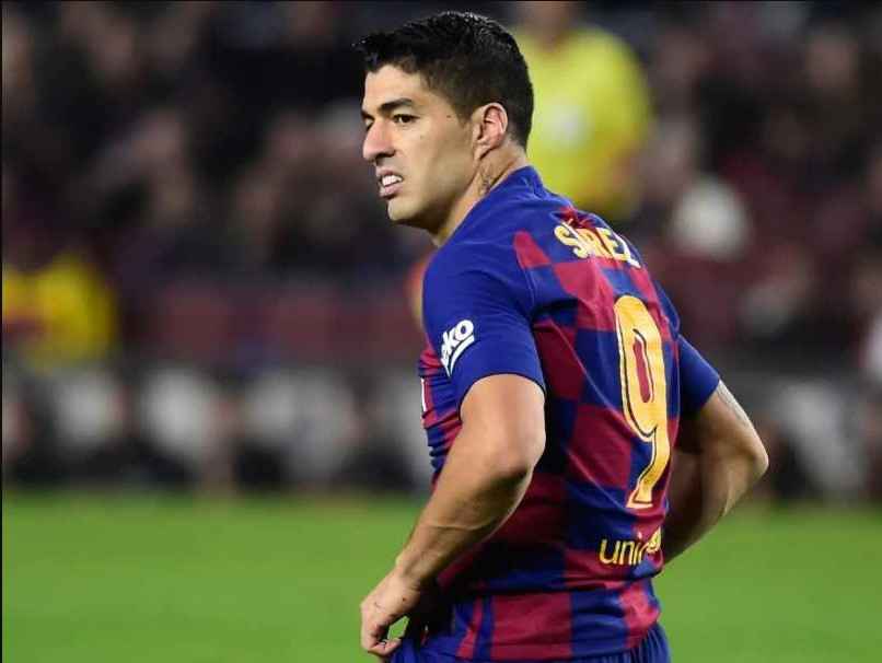 Tiền đạo Luis Suarez của Barcelona.