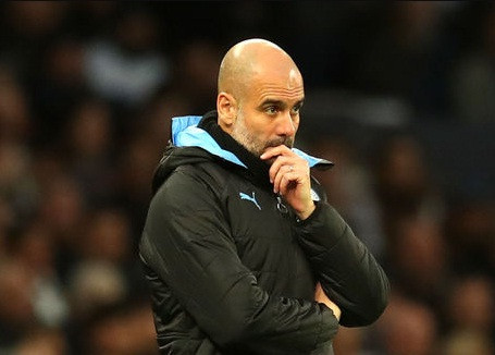 HLV Guardiola rất thất vọng khi Man City thua Tottenham 0-2.
