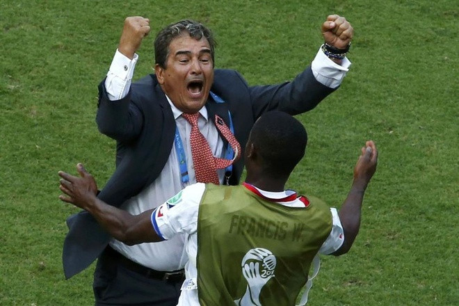 HLV Pinto từng cùng ĐTQG Costa Rica vào tới tứ kết World Cup 2014.