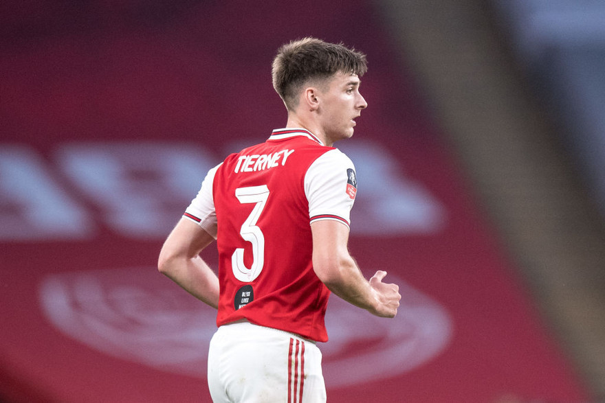 Kieran Tierney là ca chấn thương mới nhất của Arsenal.