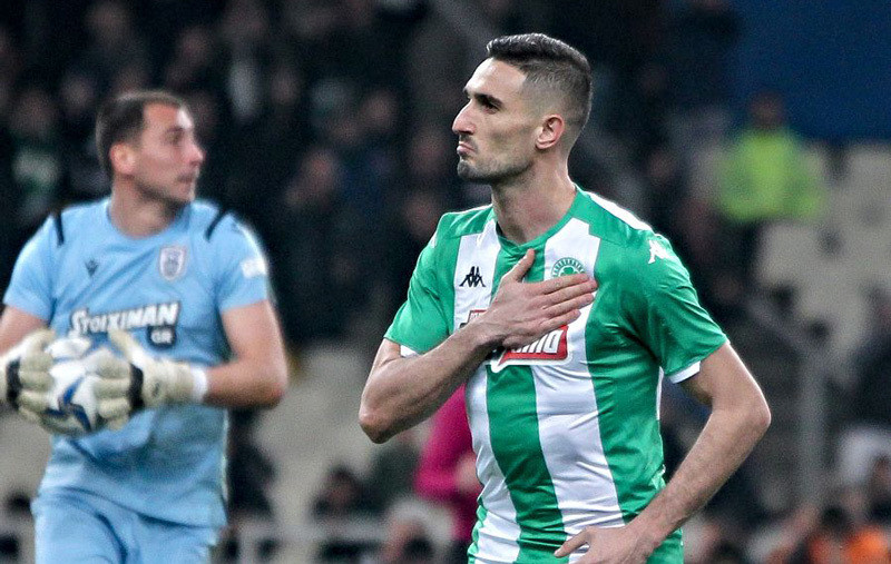 Federico Macheda tỏa sáng trong màu áo Panathinaikos.