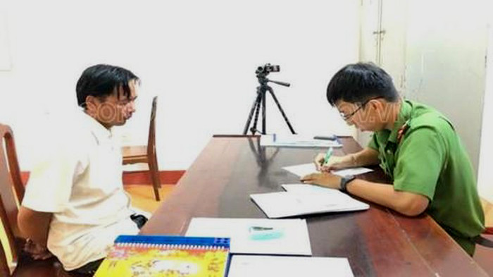 Đối tượng Thành bị công an bắt giữ. Ảnh: Công an Đồng Nai