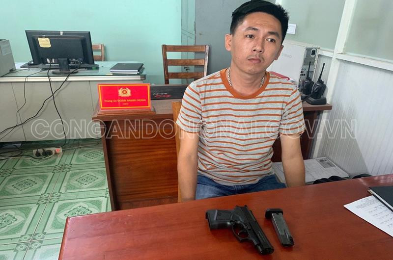 Đối tượng Nguyễn Hồng Ân. Ảnh: CA Đồng Nai