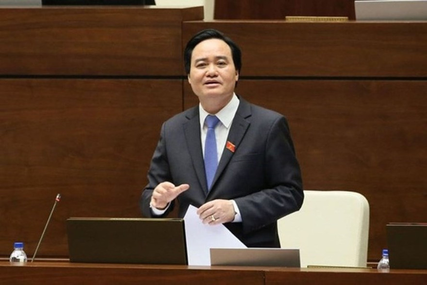 Bộ trưởng GD&ĐT Phùng Xuân Nhạ. Ảnh Như Ý