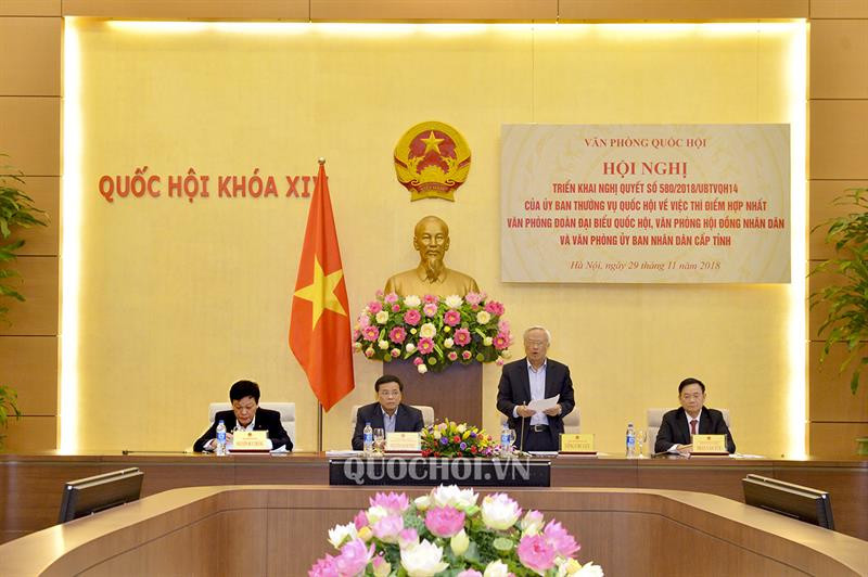 Văn phòng Quốc hội tổ chức Hội nghị triển khai Nghị quyết số 580