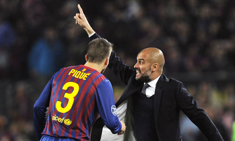 Pep Guardiola thời còn dẫn dắt Barca
