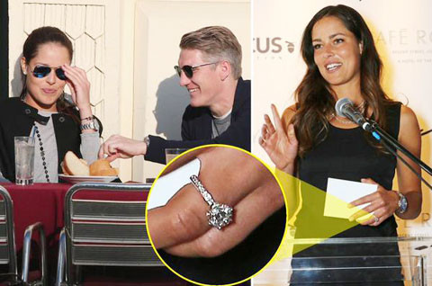 Ivanovic muốn sớm làm đám cưới với Schweinsteiger.