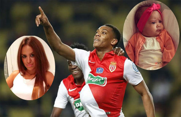 Martial đã có vợ và 1 con gái.