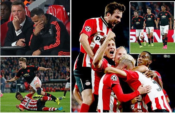 M.U bại trận trong ngày trở lại vòng bảng Champions League.