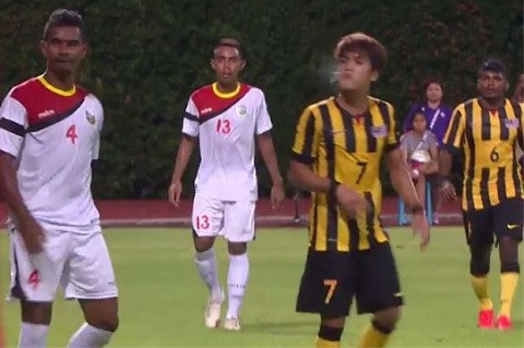 Mohd Nazmi đã để lại hình ảnh đáng thất vọng ở trận ra quân.