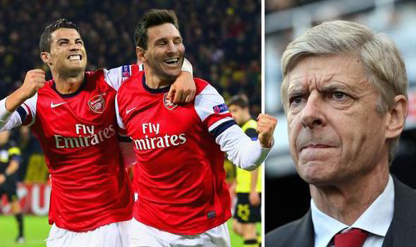 Arsenal được phép mua mọi cầu thủ trừ Messi và Ronaldo