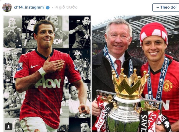 Javier Hernandez cảm ơn Sir Alex sau khi gia nhập Leverkusen.
