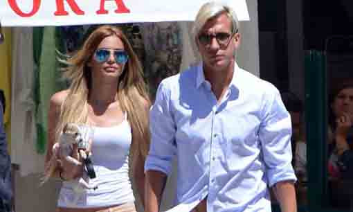 Maxi Lopez và bạn gái.