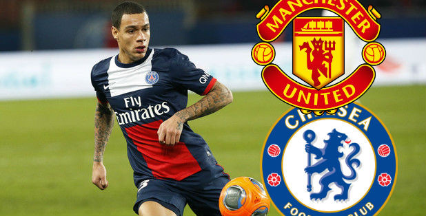 Gregory van der Wiel nhận được sự quan tâm từ cả M.U lẫn Chelsea.